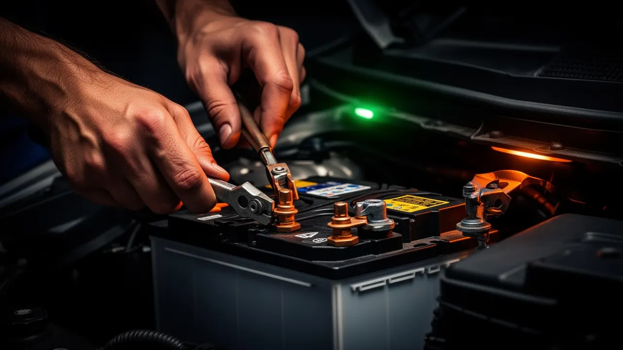 Instalação profissional de bateria automotiva em Curitiba